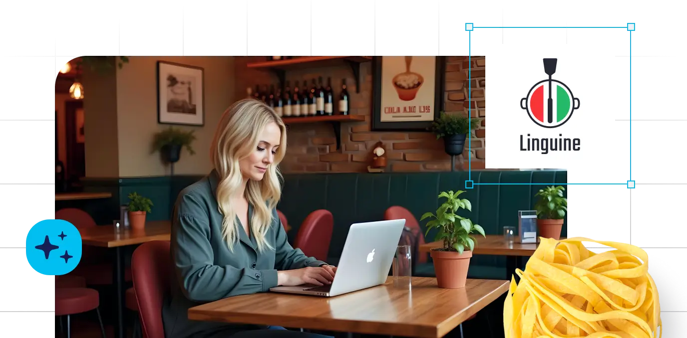 Podnikatel, který nastavuje web pomocí umělé inteligence
